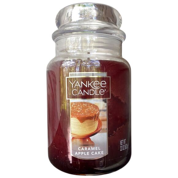 Yankee Candle Caramel Apple Cake 22 oz Large Jar Candle | Rare, Retired, HTF - Picture 3 of 9